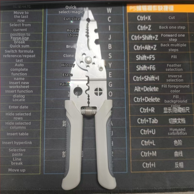 Višenamjenski kliješta za skidanje izolacije s oštrim vrhom – električarski alat