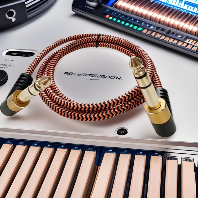 6,35 mm TRS ισορροπημένο καλώδιο ήχου για ενισχυτή και κιθάρα | χαλκός χωρίς οξείδωση, δύο κανάλια, μήκος 0,5–20 m