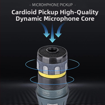 Ενσύρματο δυναμικό μικρόφωνο για KTV, συνεδριάσεις και οικιακή χρήση — εύρος 30 Hz–15 kHz, SNR ≥95 dB, μοντέλο 001