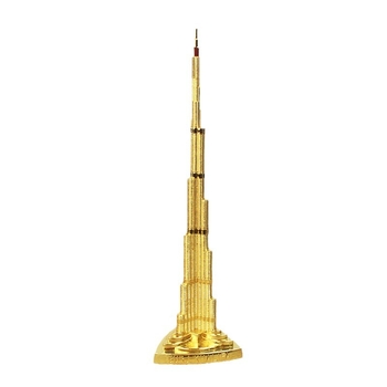 Arhitektonski model Burj Khalifa, svjetski znamenitost od legure – kućna dekoracija, Sa Zhe