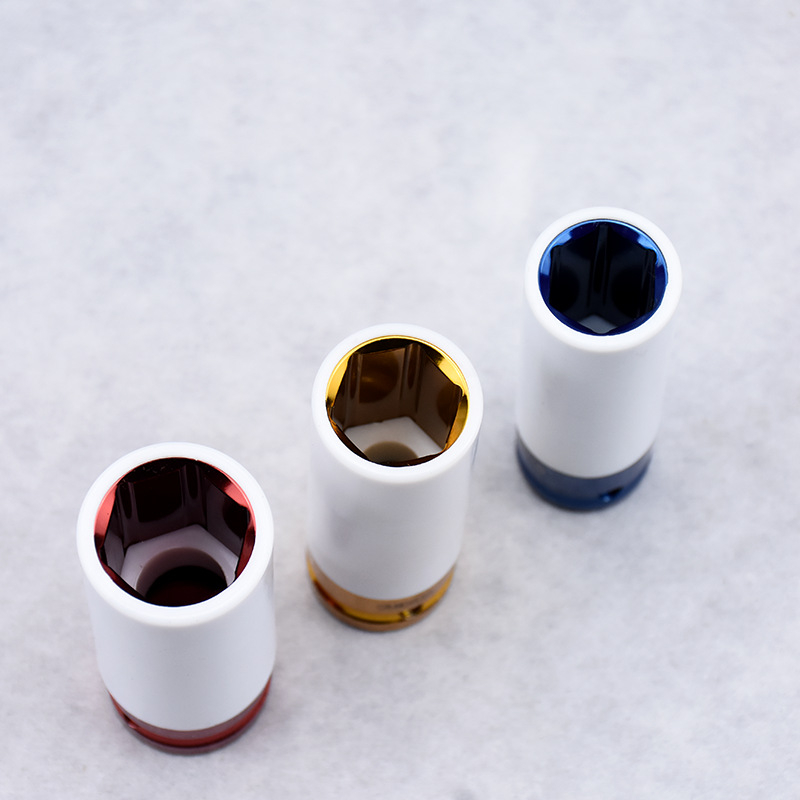 Защитни маншети за гуми, комплект от 3 части – метрични, високовъглеродна стомана, полирано хромирано покритие, накрайник с единичен профил