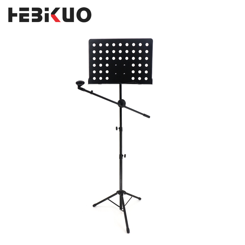 Metalni podesivi stalak za note s dizalom, model P-06HV, za gitaru, violinu i guzheng — HEBIKUO