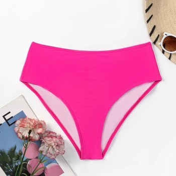Dno bikinija s visokim strukom, jedinstveni jednobojni uzorak, napuhane grudi, bez metalne potpore, materijal: najlon 80%, podstava spandeks 20%, težina 170 g