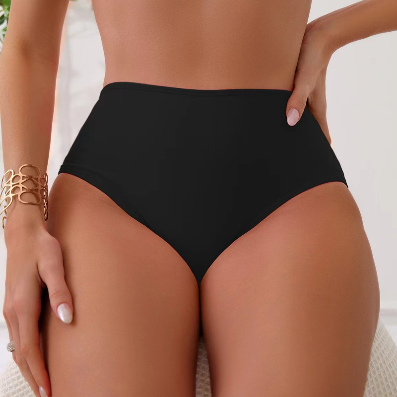 Dno bikinija s visokim strukom, jedinstveni jednobojni uzorak, napuhane grudi, bez metalne potpore, materijal: najlon 80%, podstava spandeks 20%, težina 170 g