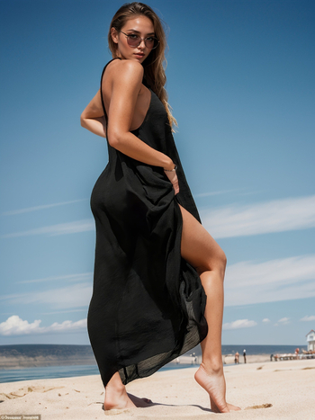 Μακριά φόρεμα με halter-neck και ανοιχτή πλάτη, φαρδιά φούστα, για διακοπές στην παραλία, ύφασμα 95% πολυεστέρας, επένδυση 5% σπαντέξ