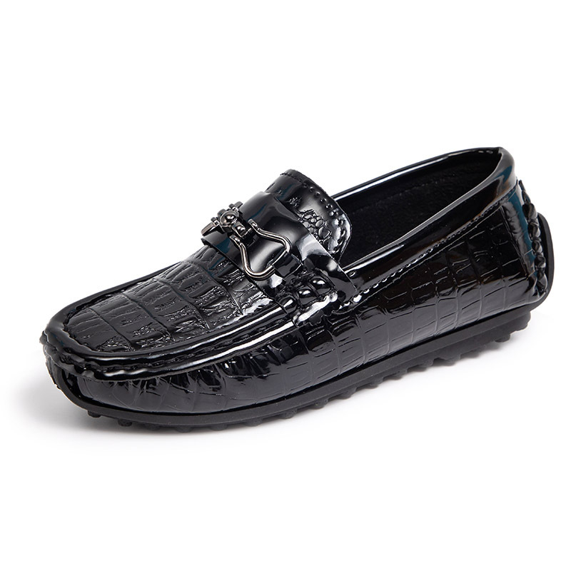 Dječje slip-on loaferice s PU gornjim dijelom, potplat od goveđeg tetiva, šivanje, britanski stil