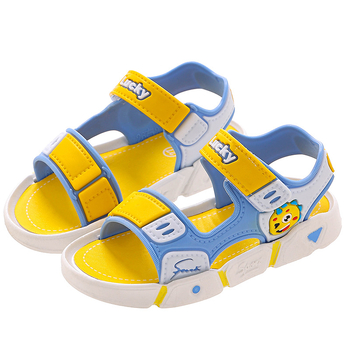 Unisex παιδικά σανδάλια με σχέδιο καρτούν, Velcro κούμπωμα, PVC σόλα, αντιολισθητικά.