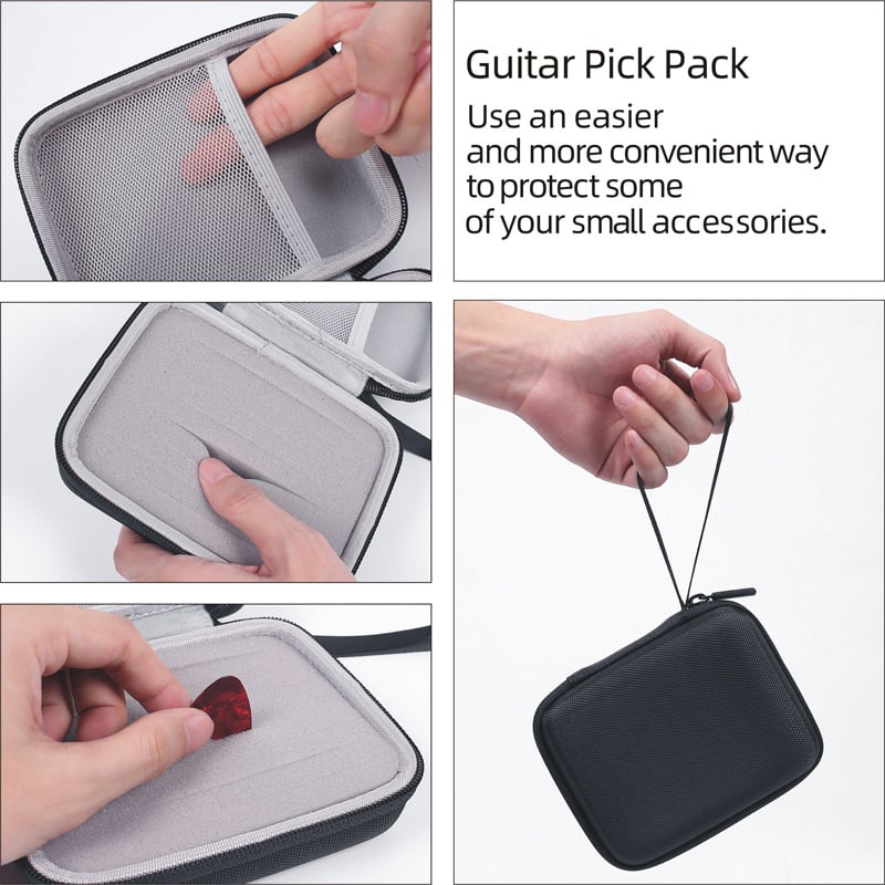Torba za plectre za gitaru GT-B917 – EVA materijal, prozirna PVC vrećica, za glazbene instrumente