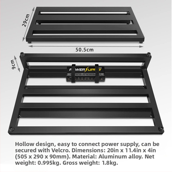 BD-1 κιθάρας πίνακας πεταλιών από κράμα αλουμινίου της μάρκας Liyang, με στήριγμα και θήκη μεταφοράς