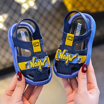 Παιδικά σανδάλια με Velcro, πλαστικό επάνω μέρος, σόλα PVC, αντιολισθητικά, για ηλικίες 1–3 ετών