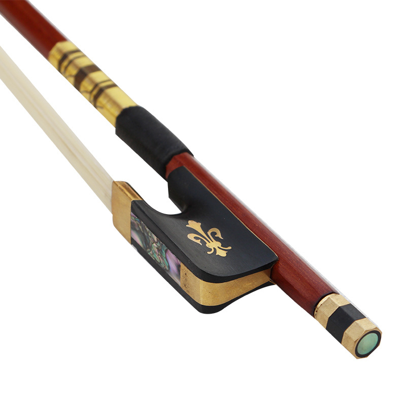 Arc Niccolo/Nicero pentru vioară, violă și violoncel, cu coadă de abanos încrustată