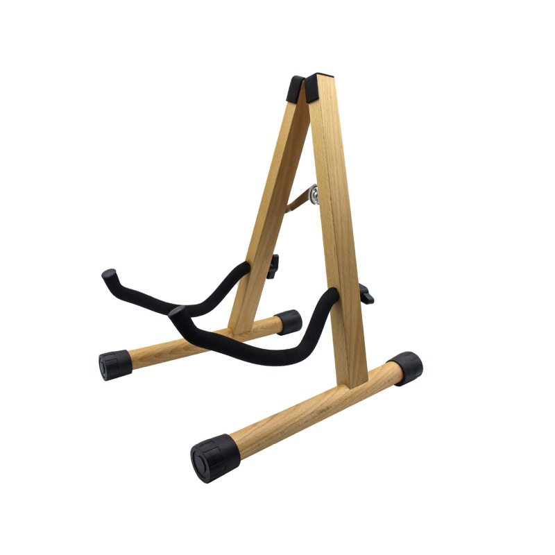 Bukového dreva gitarový stojan, podlaha, zvislý, skladací, typ A, odnímateľný, pre folk a klasické gitary