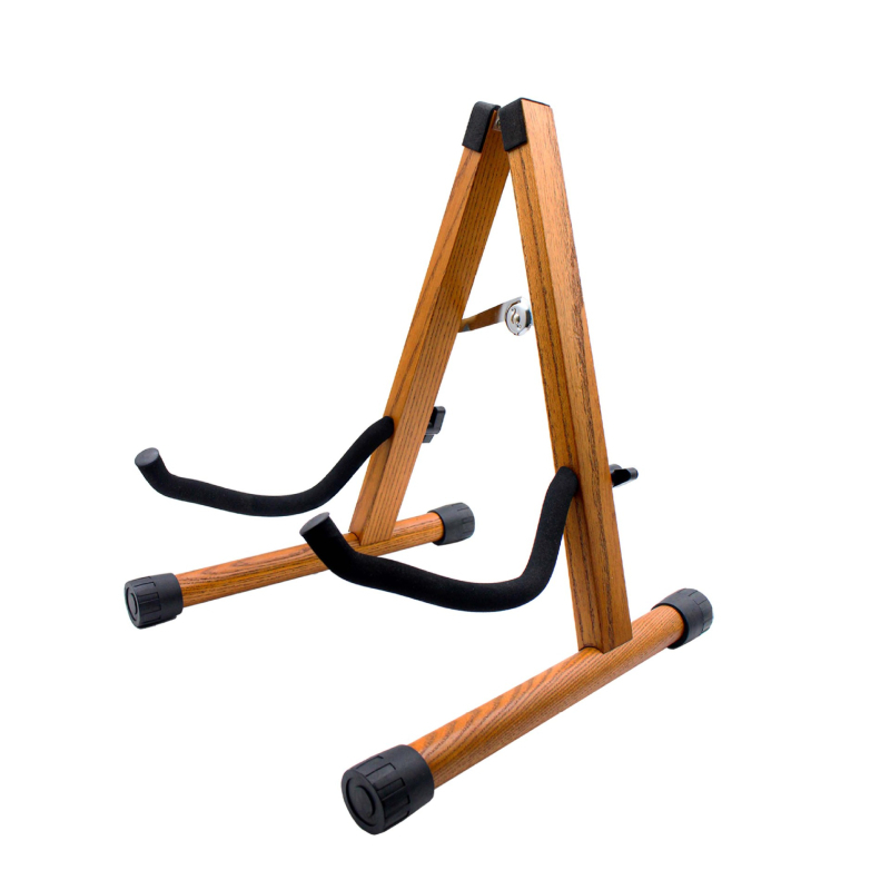 Bukového dreva gitarový stojan, podlaha, zvislý, skladací, typ A, odnímateľný, pre folk a klasické gitary