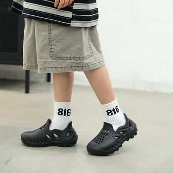 Bērnu EVA kokos sandales, aizvērts purngals, neslīdoša zole, pusta? Neslīdoša zole, vasaras āra pludmales apavi