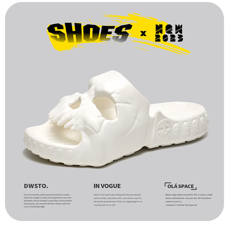 Vīriešu čības ar skeleta dizainu, EVA augšējā daļa, korejiešu stila, atvērta pirksta, vasara