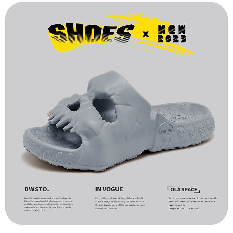 Vīriešu čības ar skeleta dizainu, EVA augšējā daļa, korejiešu stila, atvērta pirksta, vasara