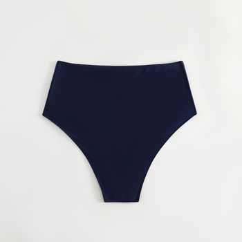 Γυναικείο μαγιό κάτω μέρος τρίγωνο, υψηλόμεσο, πολυεστέρας, επένδυση σπάντεξ, στυλ briefs