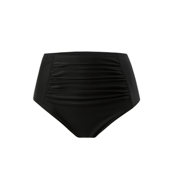 Γυναικείες ψηλόμεσες σλιπ κολύμβησης, μονόχρωμο σχέδιο, πολυεστέρας με σπάντεξ, υψηλή ελαστικότητα