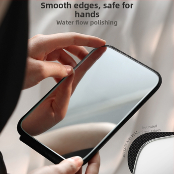 Сгъваемо огледало за грим с настолно отваряне (флип), преносимо, HD яснота; рамка PU/PS/PVC