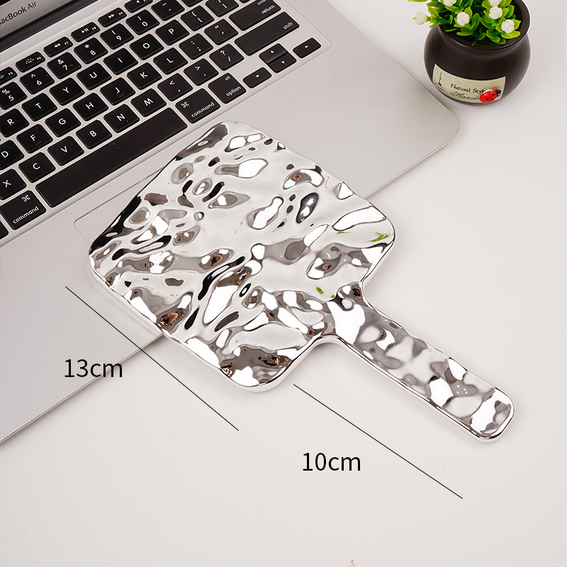 Ръчно огледало за грим в ретро INS стил, портативно огледало с ABS рамка, без електричество