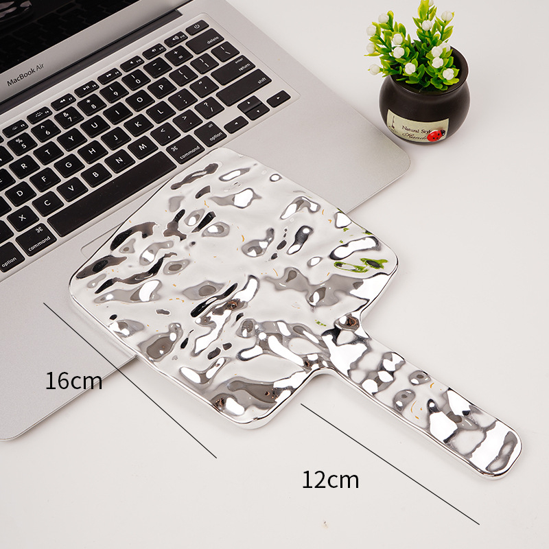 Ръчно огледало за грим в ретро INS стил, портативно огледало с ABS рамка, без електричество