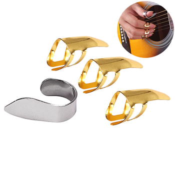 Fém gitárujjvédő készlet - ujjak védő a gitárhoz, modell Metal finger sleeve, zeneszerszámhoz