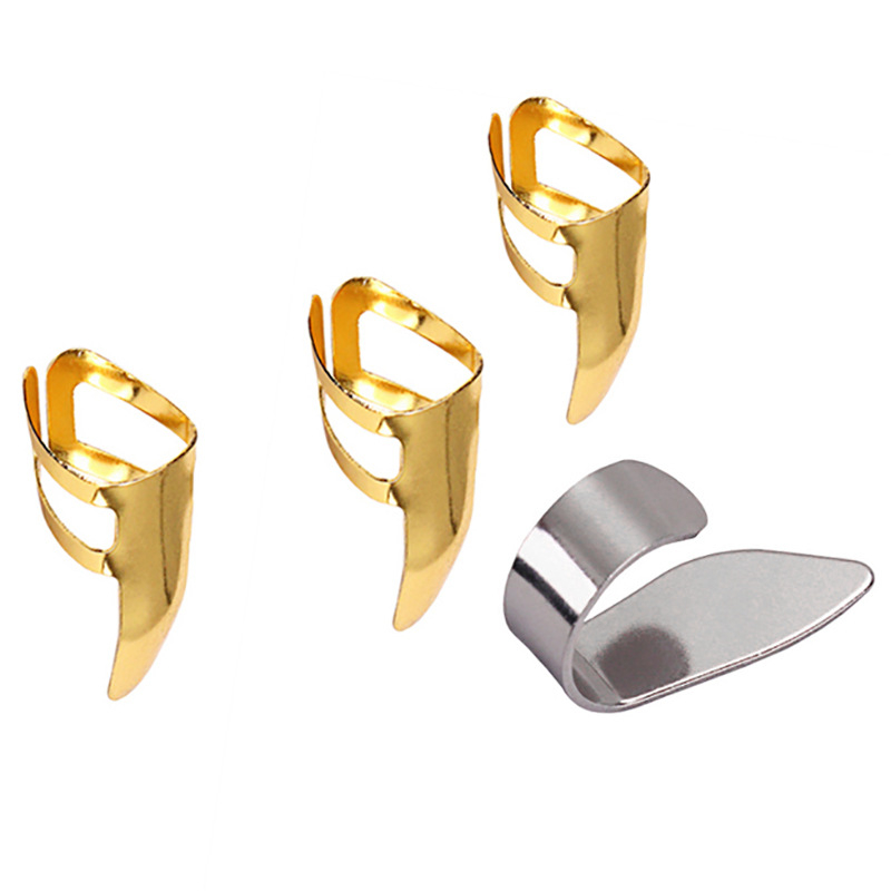Fém gitárujjvédő készlet - ujjak védő a gitárhoz, modell Metal finger sleeve, zeneszerszámhoz