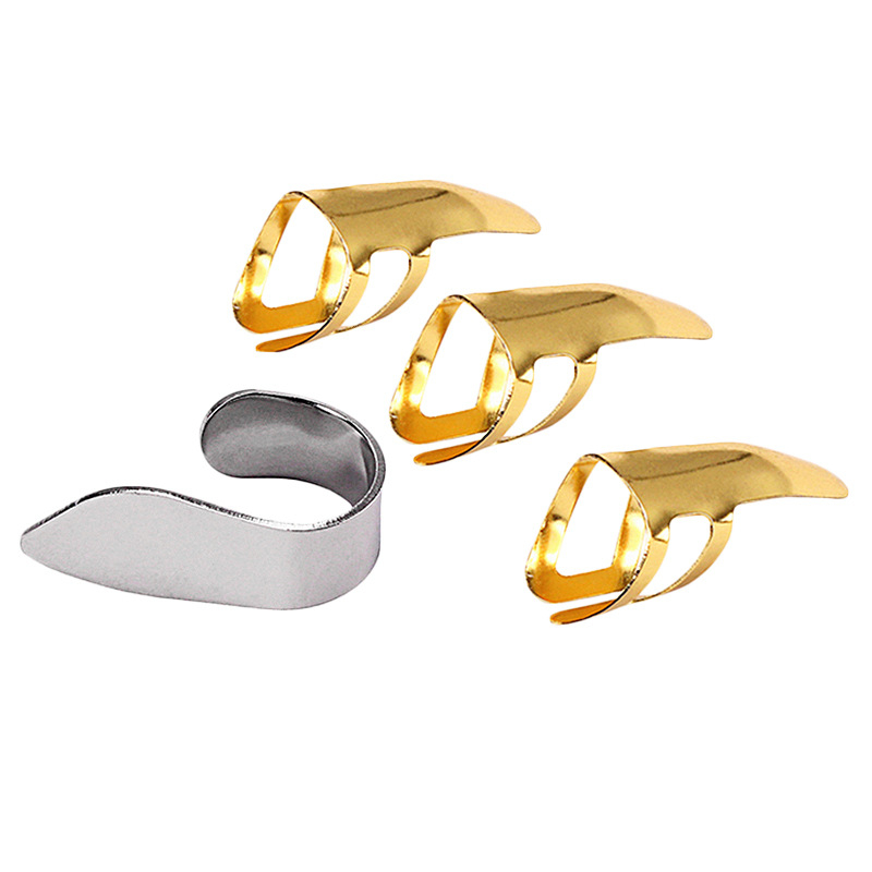 Fém gitárujjvédő készlet - ujjak védő a gitárhoz, modell Metal finger sleeve, zeneszerszámhoz