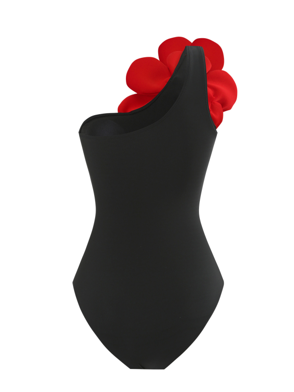 Γυναικείος ολόσωμος μαγιό με μακριά φούστα και 3D μεγάλα λουλούδια; ύφασμα πολυεστέρα 82%, επένδυση πολυεστέρα/ελαστάν 18%; βάρος 350 g; ενίσχυση στήθους με επένδυση χωρίς μεταλλική υποστήριξη.