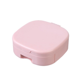 Козметично огледало с двойно отделение за бижута и чекмедже, Guiqun, пластмасова рамка, сребърно огледало