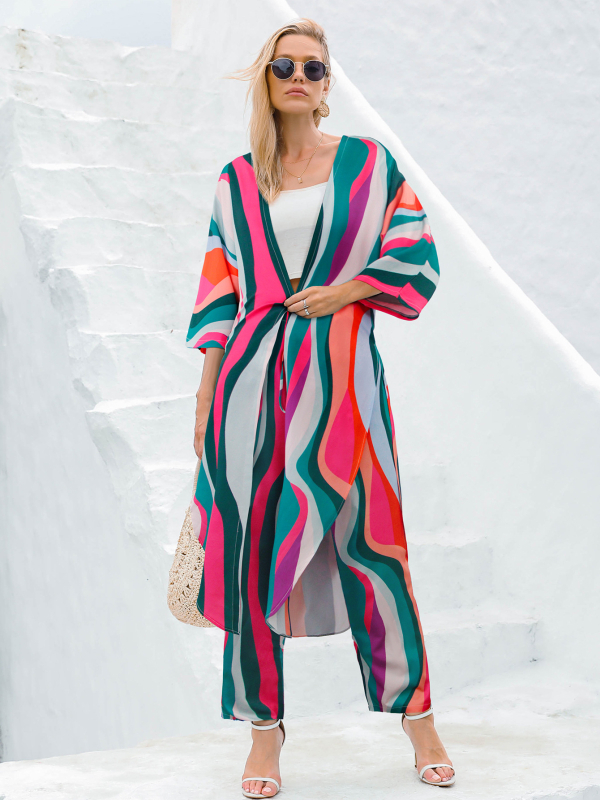 Γυναικείος καρντιγάν προστασίας από τον ήλιο – σετ παραλίας 2 τεμαχίων, πολυεστέρας (>95%), 360 g, επένδυση πολυεστέρα