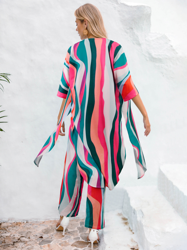 Γυναικείος καρντιγάν προστασίας από τον ήλιο – σετ παραλίας 2 τεμαχίων, πολυεστέρας (>95%), 360 g, επένδυση πολυεστέρα