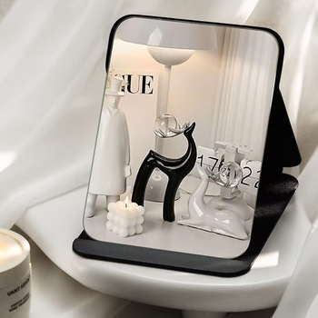 Сгъваемо ултра ясно огледало за грим за студентски общежития – преносимо настолно огледало за женски и мъжки грим