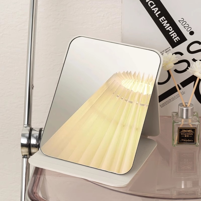 Sklopivo ogledalo za šminkanje — okvir PU/PS/PVC; ogledalo od aluminija; pogodno za dnevni boravak i poslovne prostore; Cool Shun