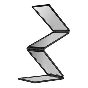 Четиристранно сгъваемо огледало за самостоятелна подстрижка и грижа, телескопично регулиране, мултиъгълен изглед към задната част на главата, ABS рамка