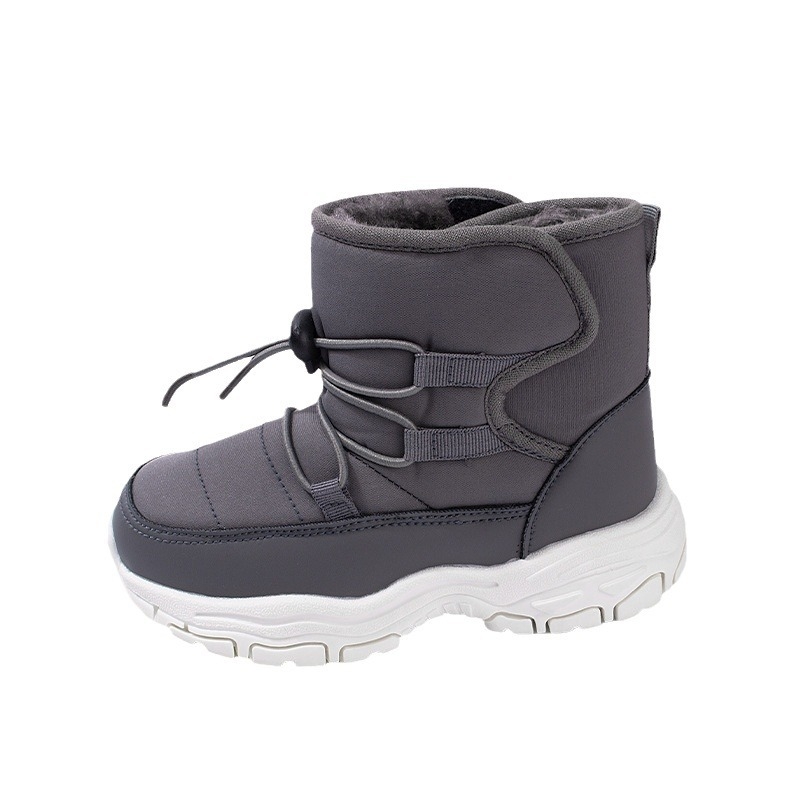 Bērnu ziemas apavi potītes augstumā, fleece iekšējā odere, ūdensatgrūdošs audums, unisex, sporta stils, vecums 4–16 gadi
