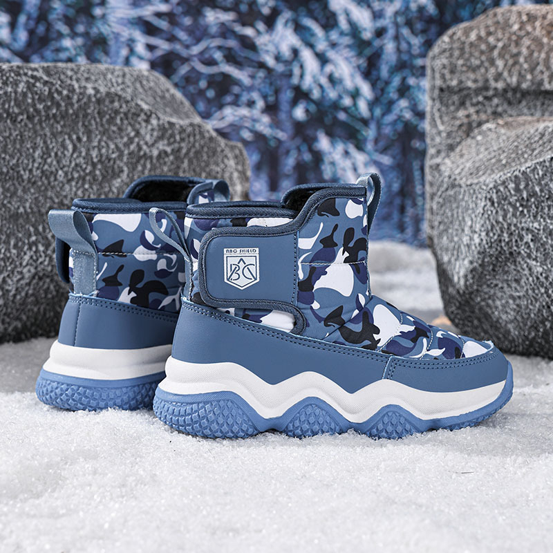 Vaikų kulkšnių bateliai su kamufliažu, žieminiai laisvalaikio bateliai, viršus: skėtis audinys + dirbtinė oda; stilius: kasdienis; prekės ženklas Wheat; amžius 4–16 metų