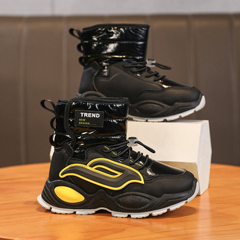 Bērnu potītes zābaki ar flīsa siltinājumu, brīvā laika sporta stils, universāls, vecums 7–16 gadi