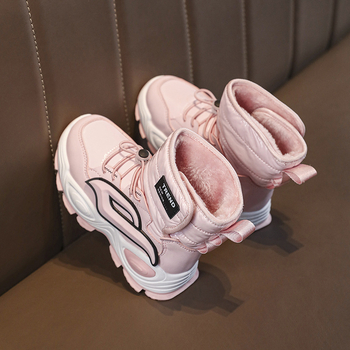 Bērnu potītes zābaki ar flīsa siltinājumu, brīvā laika sporta stils, universāls, vecums 7–16 gadi