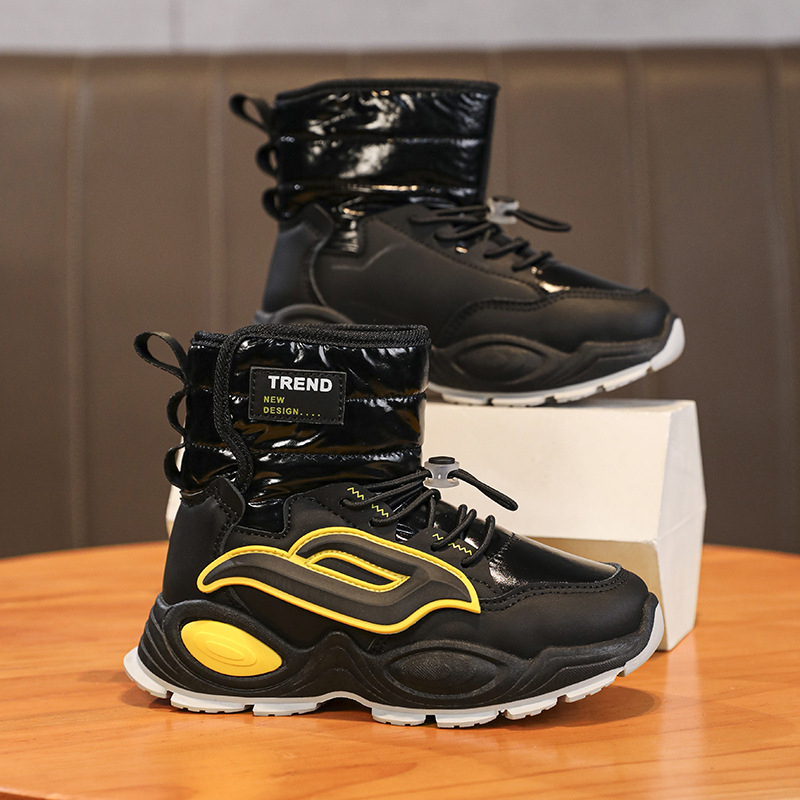 Bērnu potītes zābaki ar flīsa siltinājumu, brīvā laika sporta stils, universāls, vecums 7–16 gadi