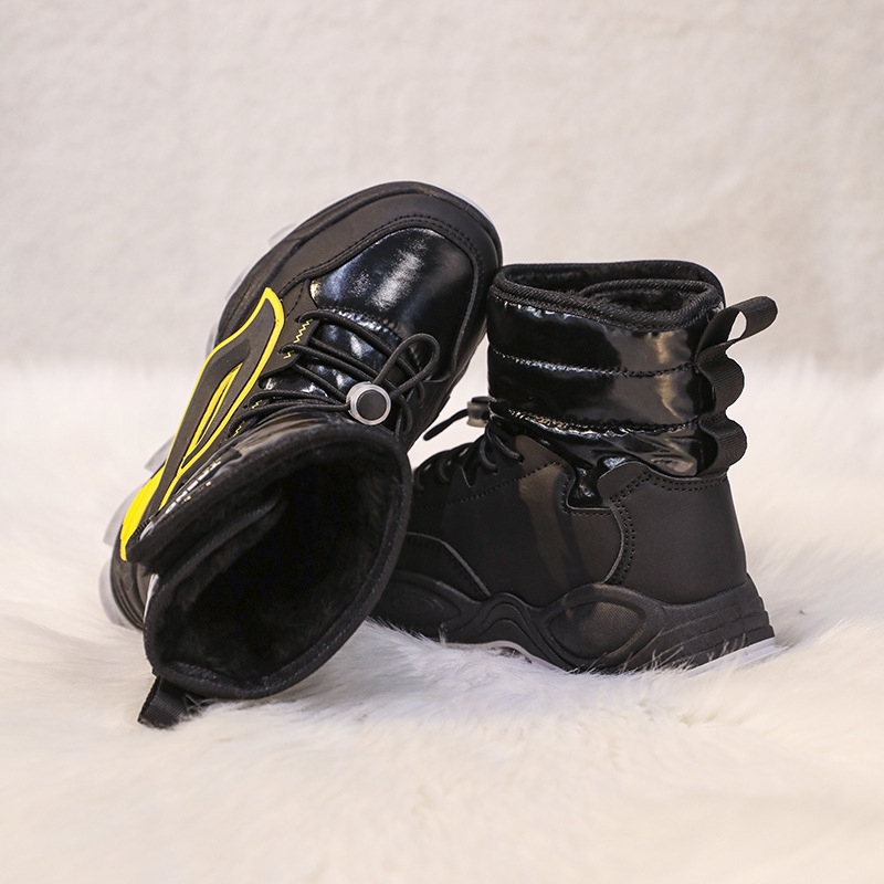 Bērnu potītes zābaki ar flīsa siltinājumu, brīvā laika sporta stils, universāls, vecums 7–16 gadi