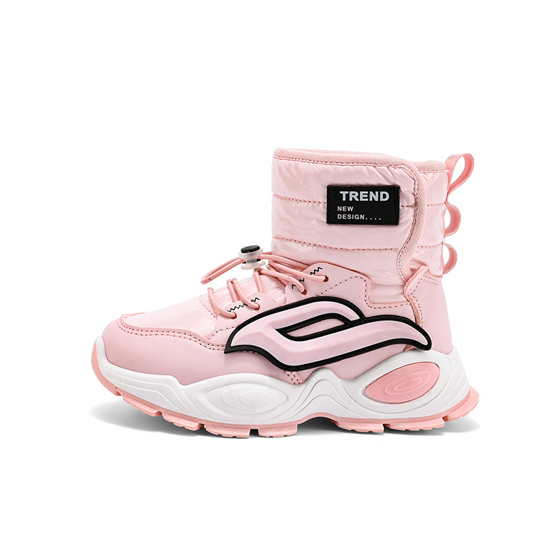 Bērnu potītes zābaki ar flīsa siltinājumu, brīvā laika sporta stils, universāls, vecums 7–16 gadi