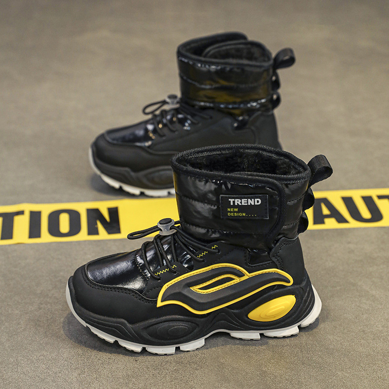 Bērnu potītes zābaki ar flīsa siltinājumu, brīvā laika sporta stils, universāls, vecums 7–16 gadi