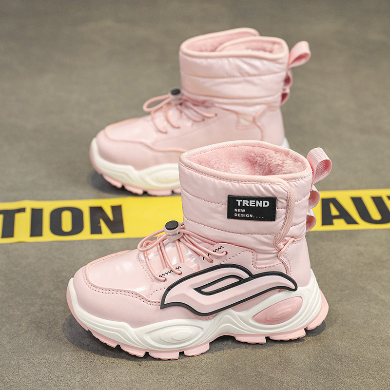 Bērnu potītes zābaki ar flīsa siltinājumu, brīvā laika sporta stils, universāls, vecums 7–16 gadi