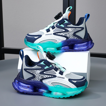 Captain Dragon αγορίστικα παπούτια για τρέξιμο – Δίκτυωτο επάνω μέρος, Ελαφρύς σχεδιασμός, Αντιολισθητική σόλα, Κλείσιμο με κορδόνια στο μπροστινό μέρος