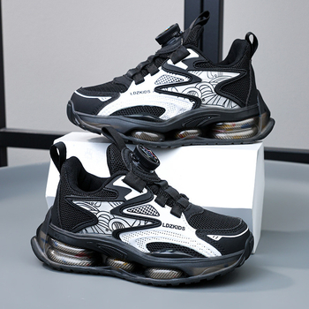 Captain Dragon αγορίστικα παπούτια για τρέξιμο – Δίκτυωτο επάνω μέρος, Ελαφρύς σχεδιασμός, Αντιολισθητική σόλα, Κλείσιμο με κορδόνια στο μπροστινό μέρος