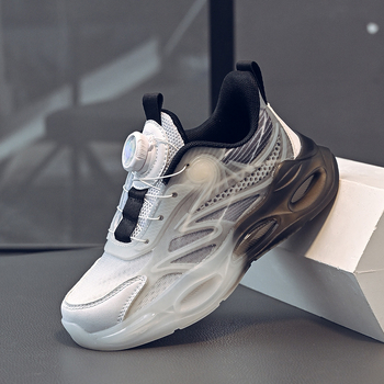 Παιδικά sneakers με δίχτυ, αναπνεύσιμο επάνω μέρος από ύφασμα, άνοιξη–φθινόπωρο, κορεάτικο στυλ, για παιδιά 4–16 ετών