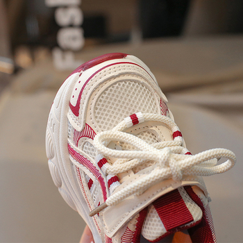 Unisex παιδικά παπούτσια τύπου dad shoes, με διαπνέσιμο επάνω από συνθετικό δέρμα, Velcro κλείσιμο, ελαφριά και αντιολισθητική σόλα