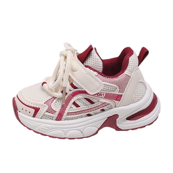 Unisex παιδικά παπούτσια τύπου dad shoes, με διαπνέσιμο επάνω από συνθετικό δέρμα, Velcro κλείσιμο, ελαφριά και αντιολισθητική σόλα