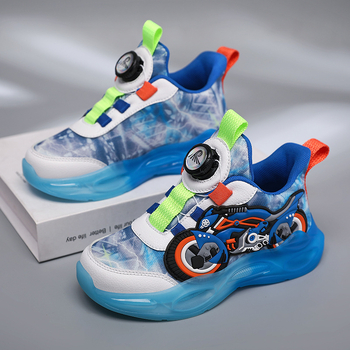 Παιδικά αθλητικά παπούτσια – υφασμάτινο πάνω, σόλα από καουτσούκ, μοτίβο καρτούν, αντιολισθητικά, ελαφρά